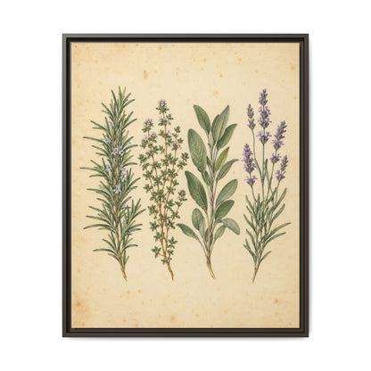 Herb Garden Study · Framed Canvas