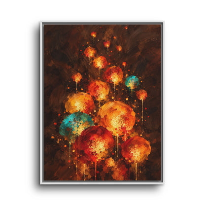 Lanternes du Soir · Framed Canvas