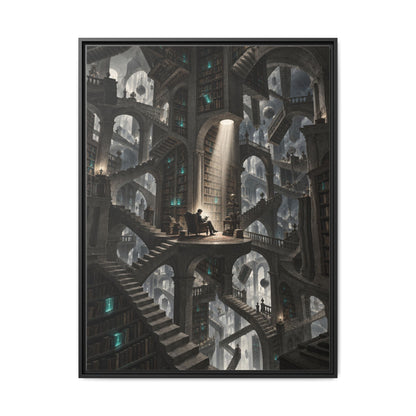 Bibliotheca Infinita · Framed Canvas