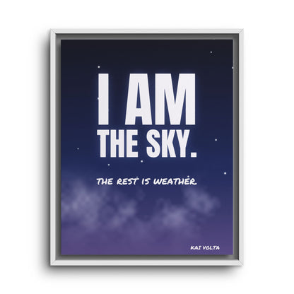 I Am the Sky · Framed Canvas