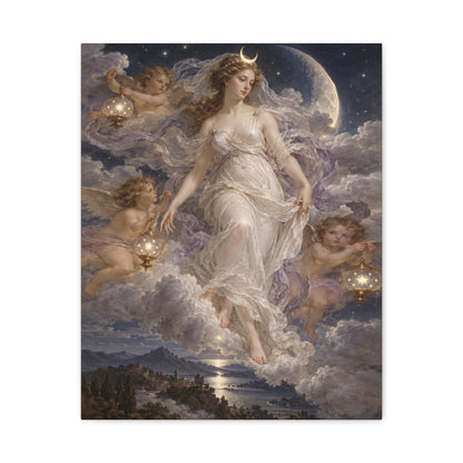 The Descent of Selene · Frameless Canvas
