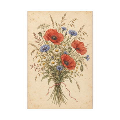 Wildflower Posy · Frameless Canvas