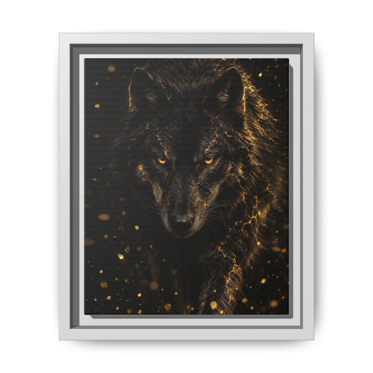 Lupus Aureus · Framed Canvas