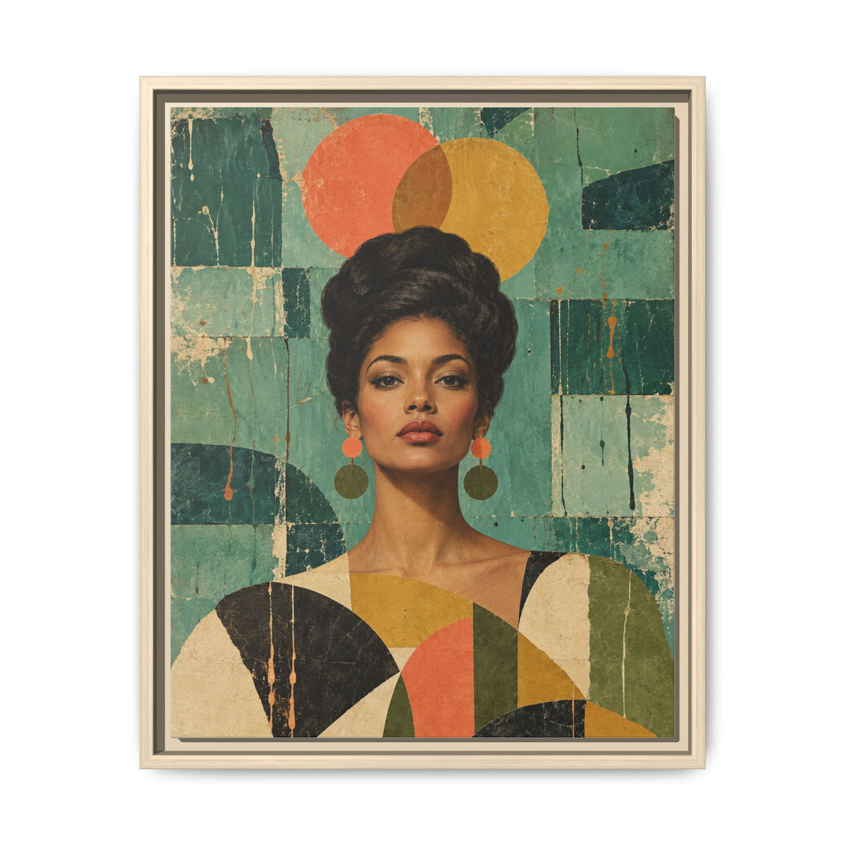 Coral Equinox · Framed Canvas