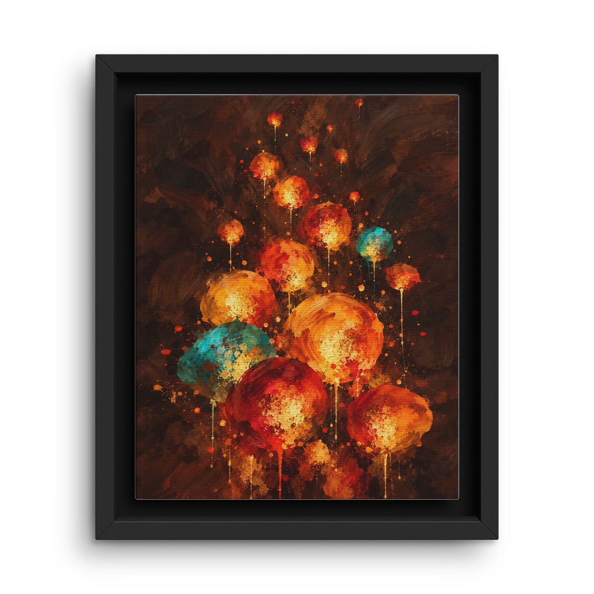 Lanternes du Soir · Framed Canvas