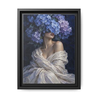 Hydrangea Blue · Framed Canvas