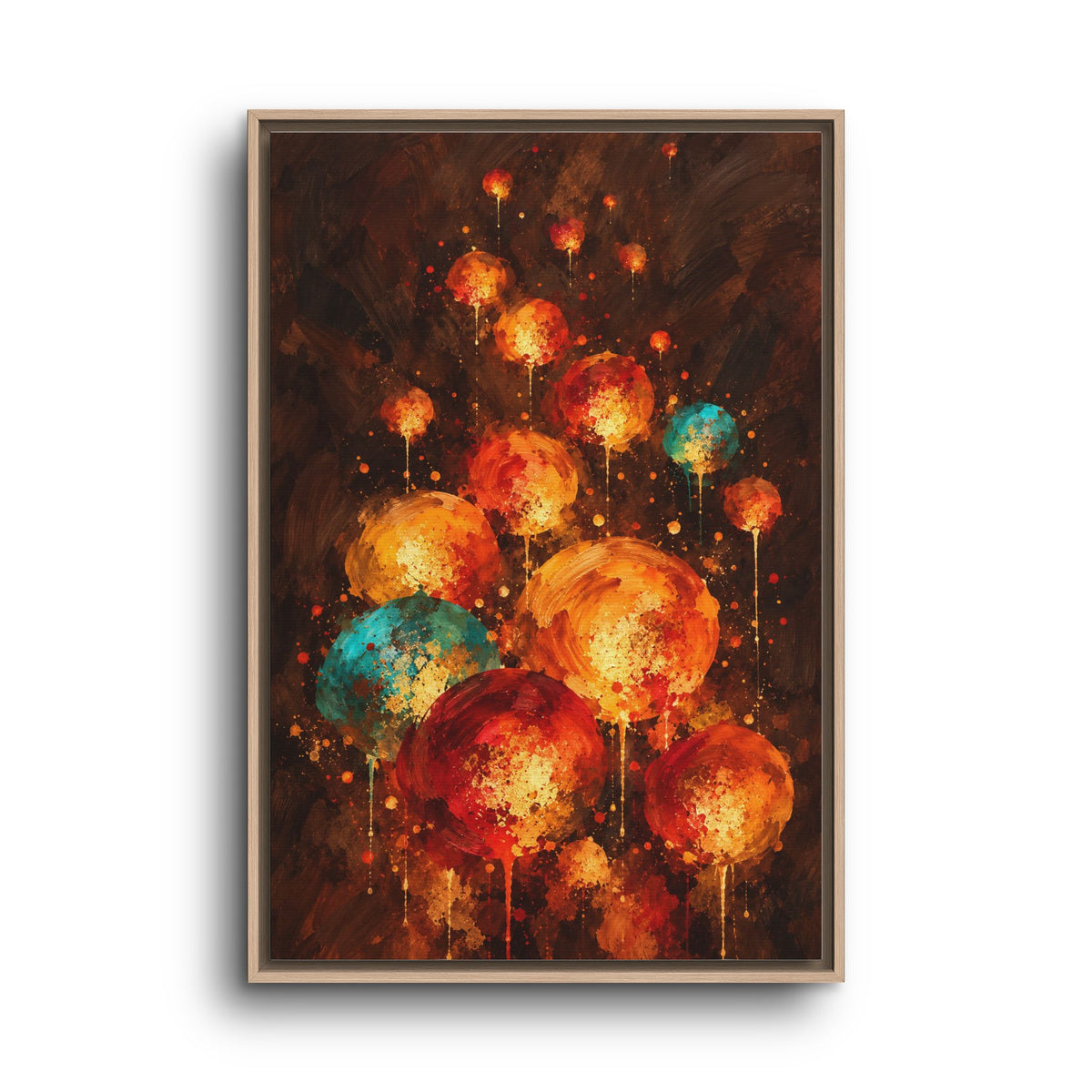 Lanternes du Soir · Framed Canvas
