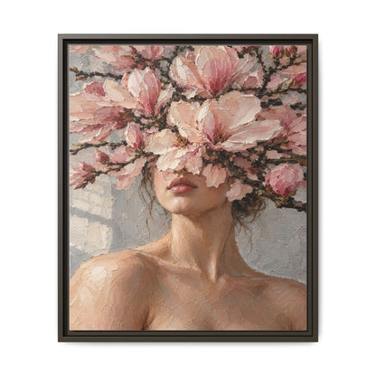 Magnolia Silence · Framed Canvas