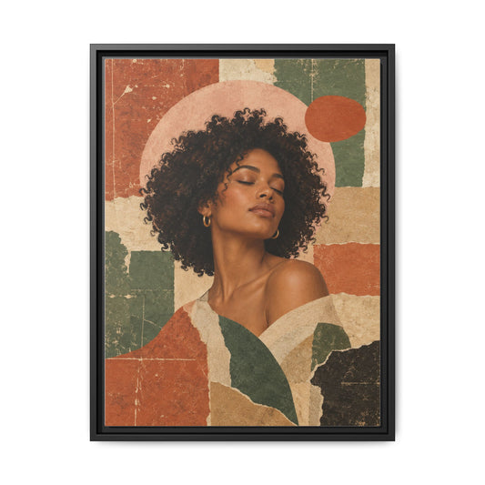 Terracotta Calm · Framed Canvas
