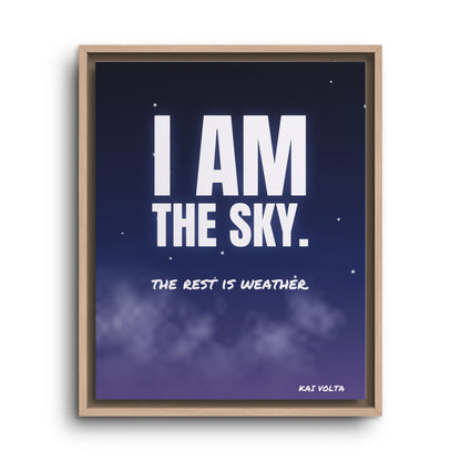 I Am the Sky · Framed Canvas