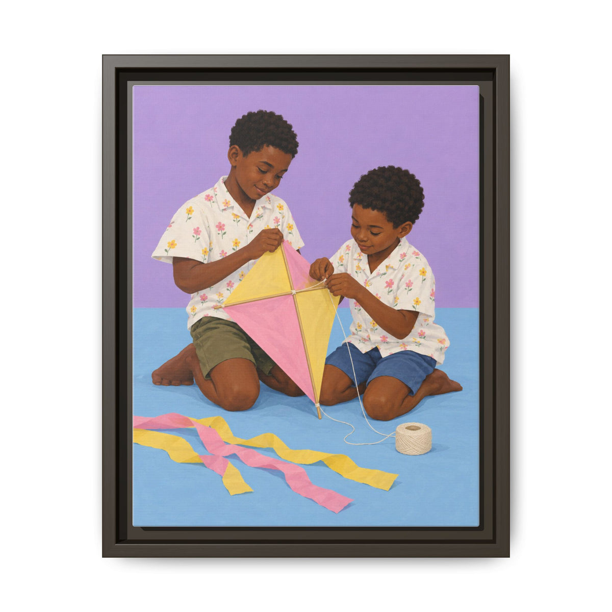 The Kite Makers · Framed Canvas