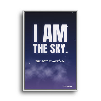 I Am the Sky · Framed Canvas