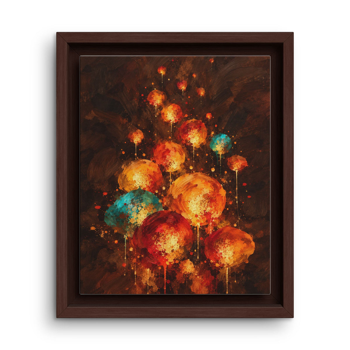 Lanternes du Soir · Framed Canvas
