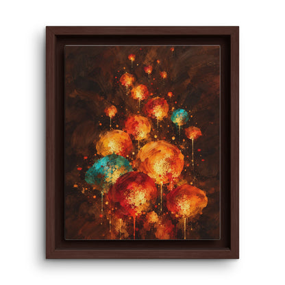 Lanternes du Soir · Framed Canvas