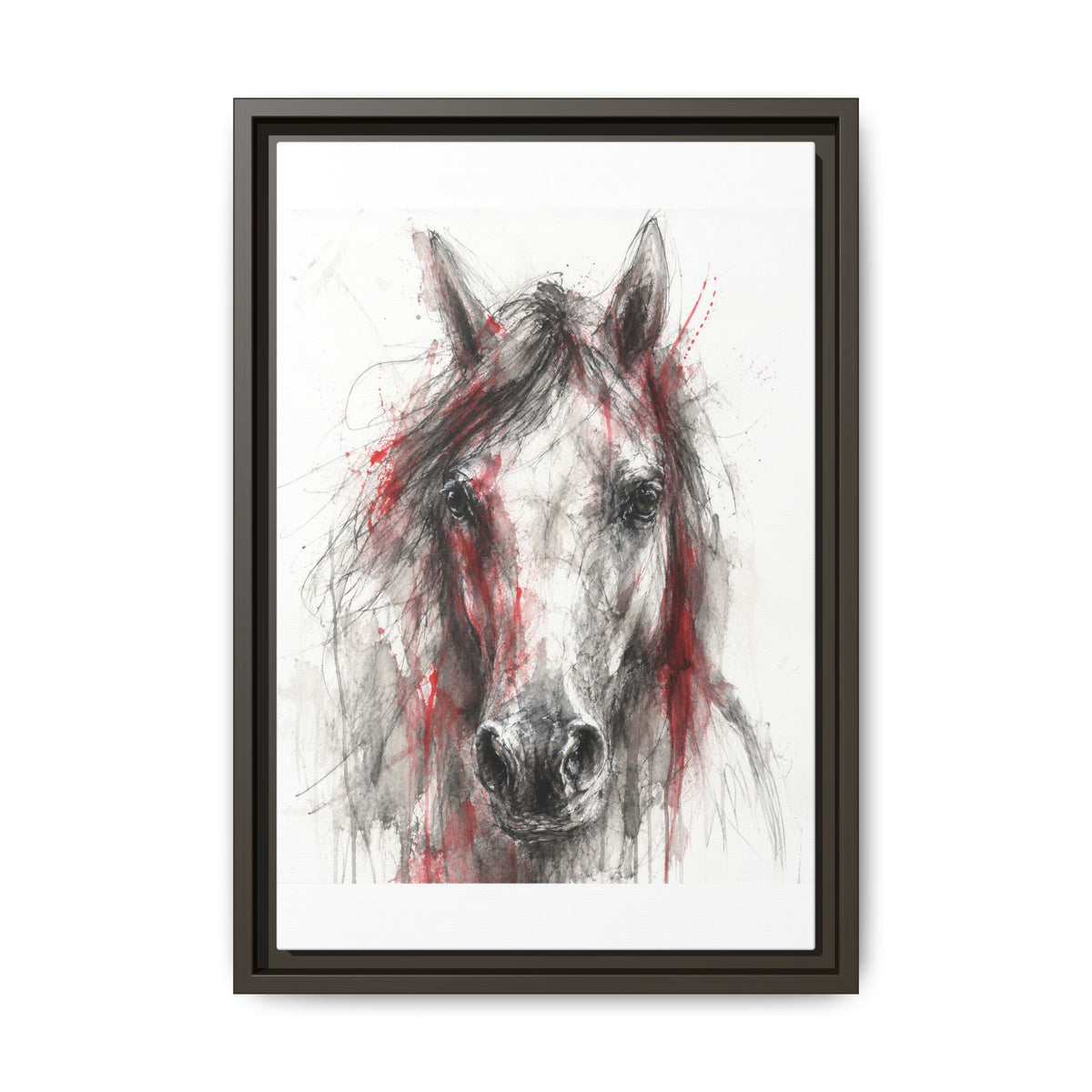 Scarlet Equus · Framed Canvas