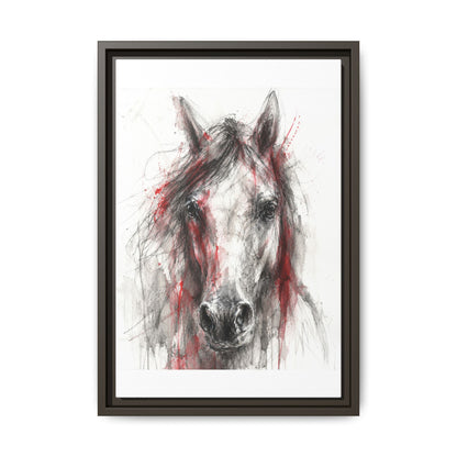 Scarlet Equus · Framed Canvas