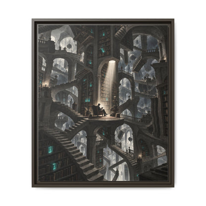Bibliotheca Infinita · Framed Canvas
