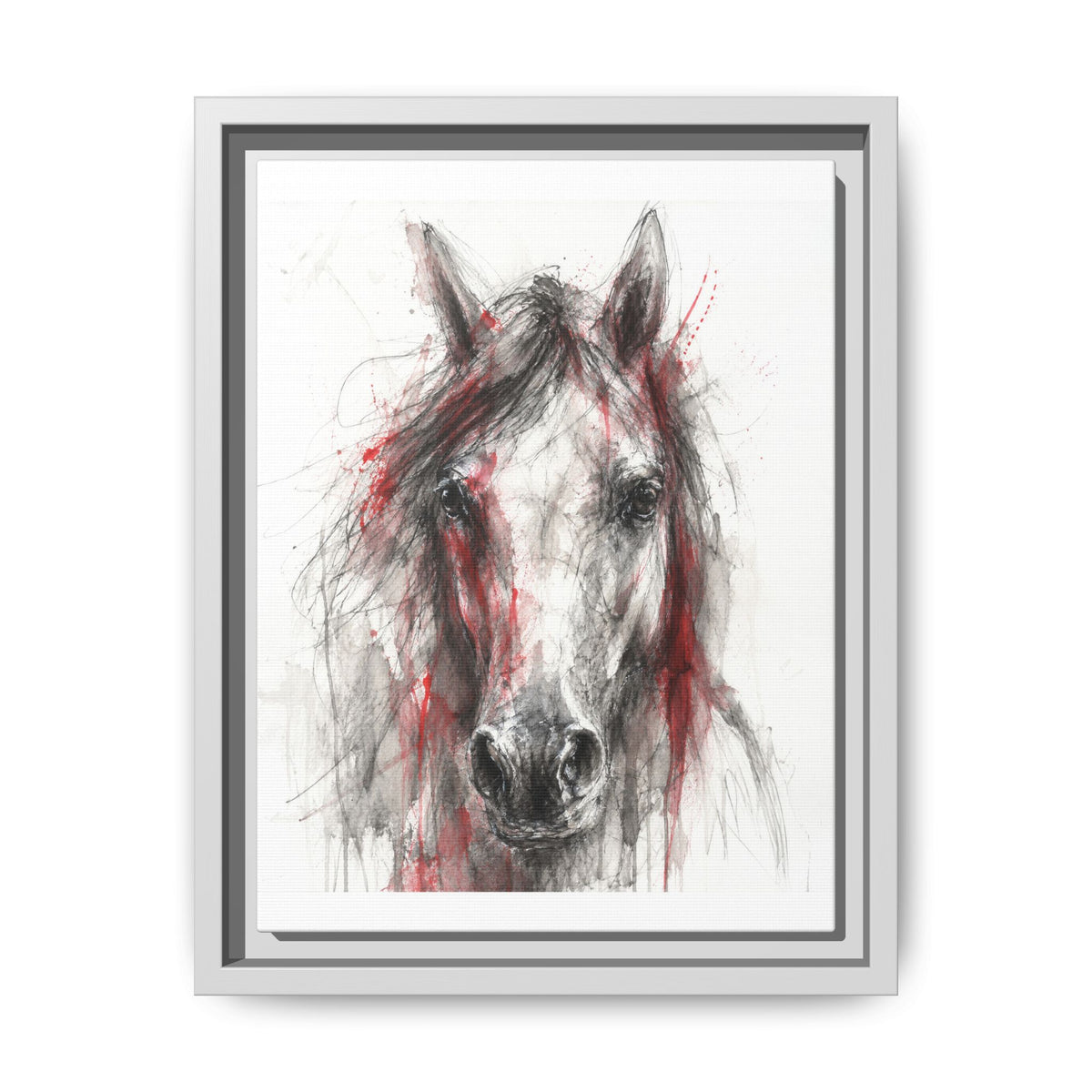 Scarlet Equus · Framed Canvas