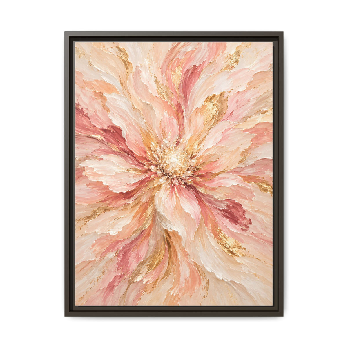 Blush Bloom · Framed Canvas