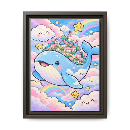 Sweet Dreams Whale · Framed Canvas