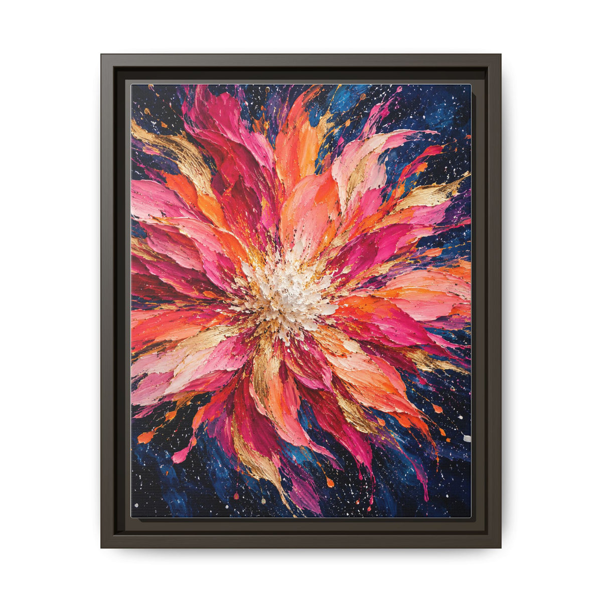 Supernova Bloom · Framed Canvas