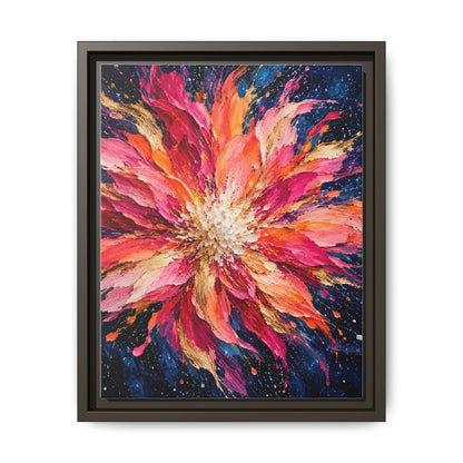Supernova Bloom · Framed Canvas