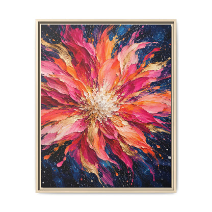 Supernova Bloom · Framed Canvas