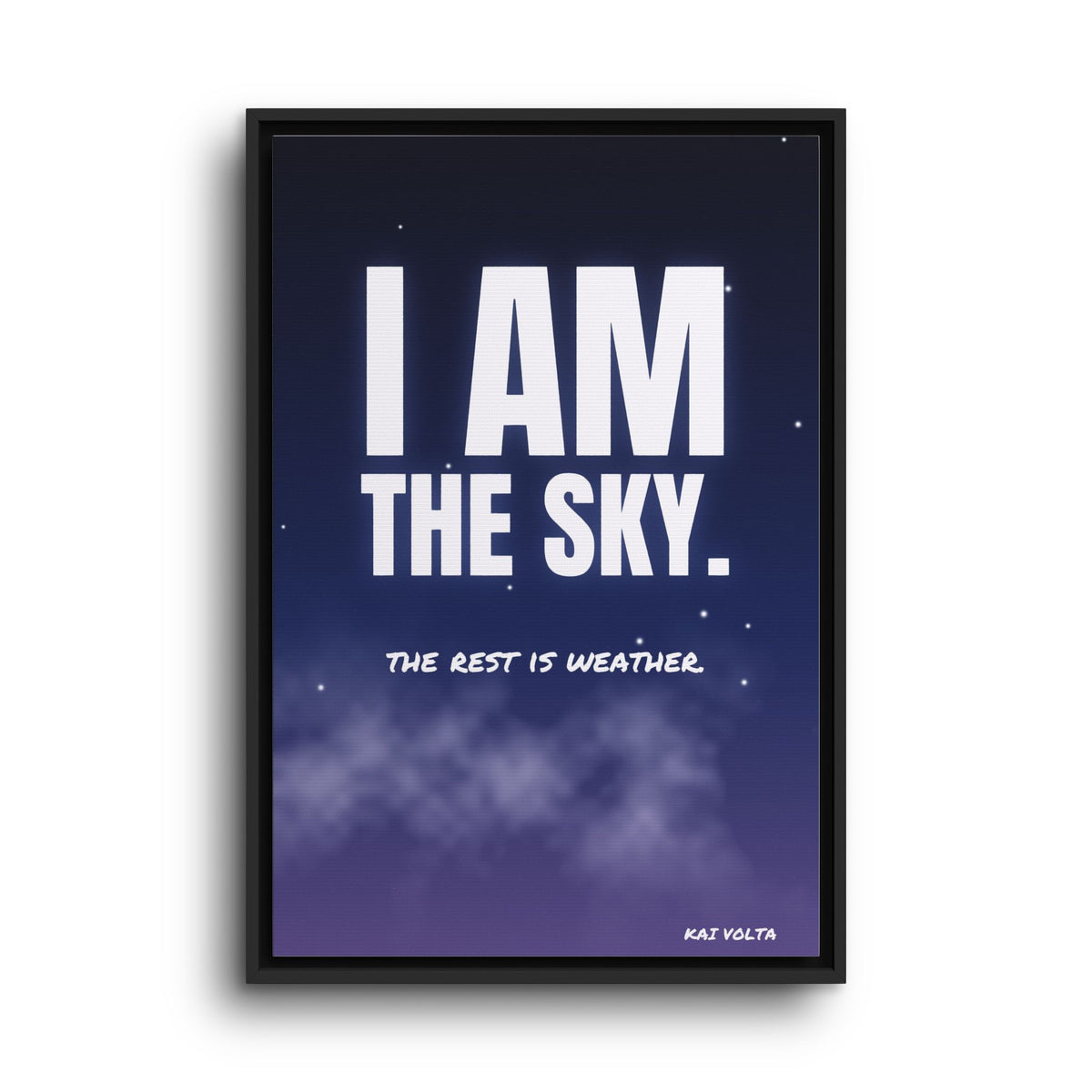 I Am the Sky · Framed Canvas
