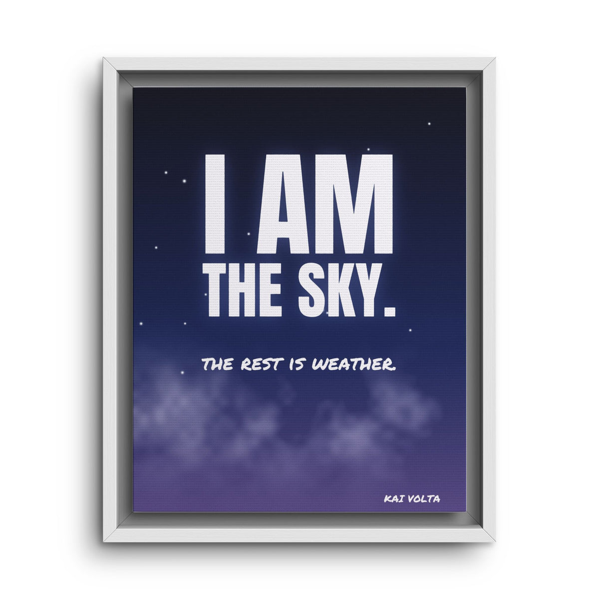 I Am the Sky · Framed Canvas