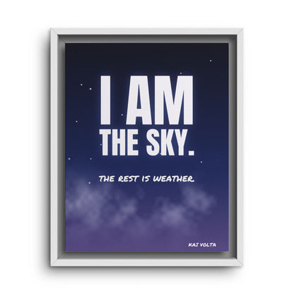 I Am the Sky · Framed Canvas