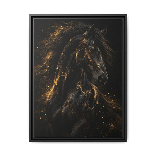 Equus Noctis · Framed Canvas
