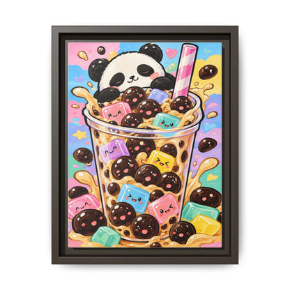 Bubble Tea Buddies · Framed Canvas