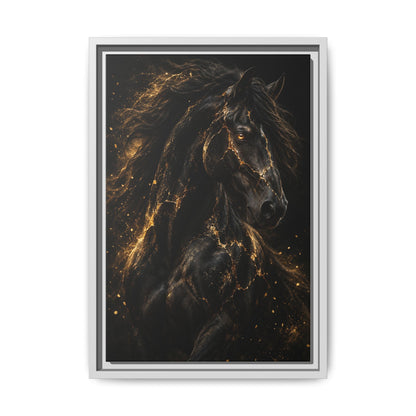 Equus Noctis · Framed Canvas
