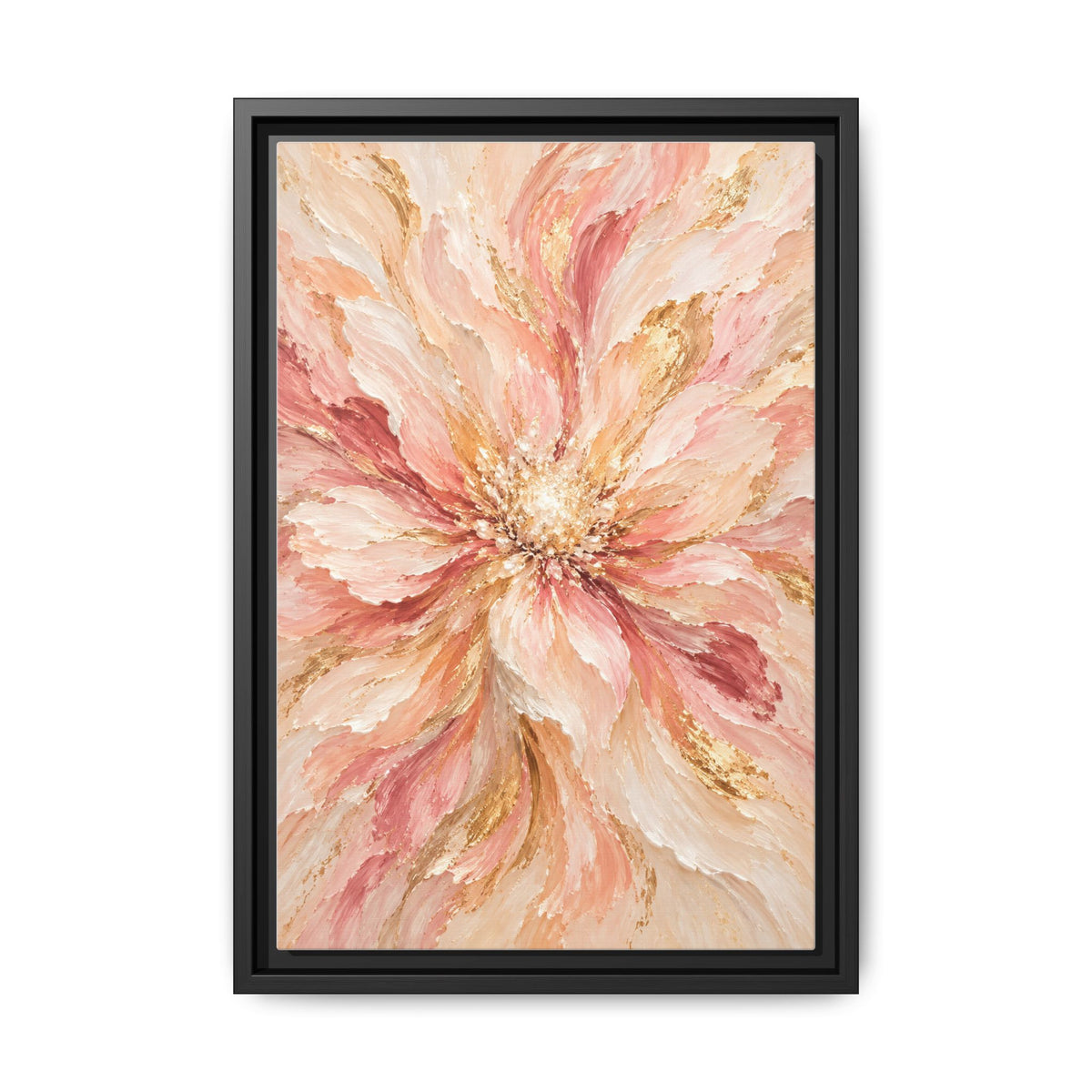 Blush Bloom · Framed Canvas