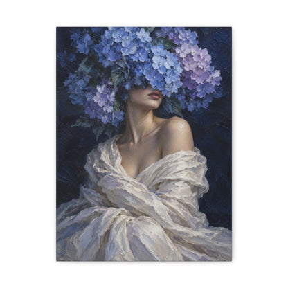 Hydrangea Blue · Frameless Canvas