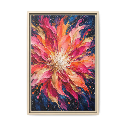 Supernova Bloom · Framed Canvas
