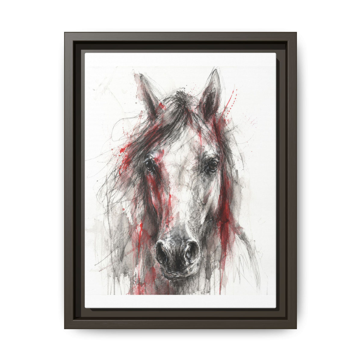 Scarlet Equus · Framed Canvas