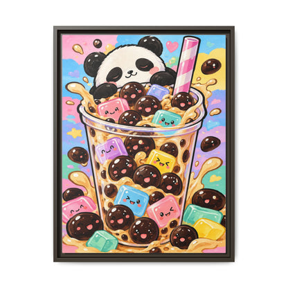 Bubble Tea Buddies · Framed Canvas