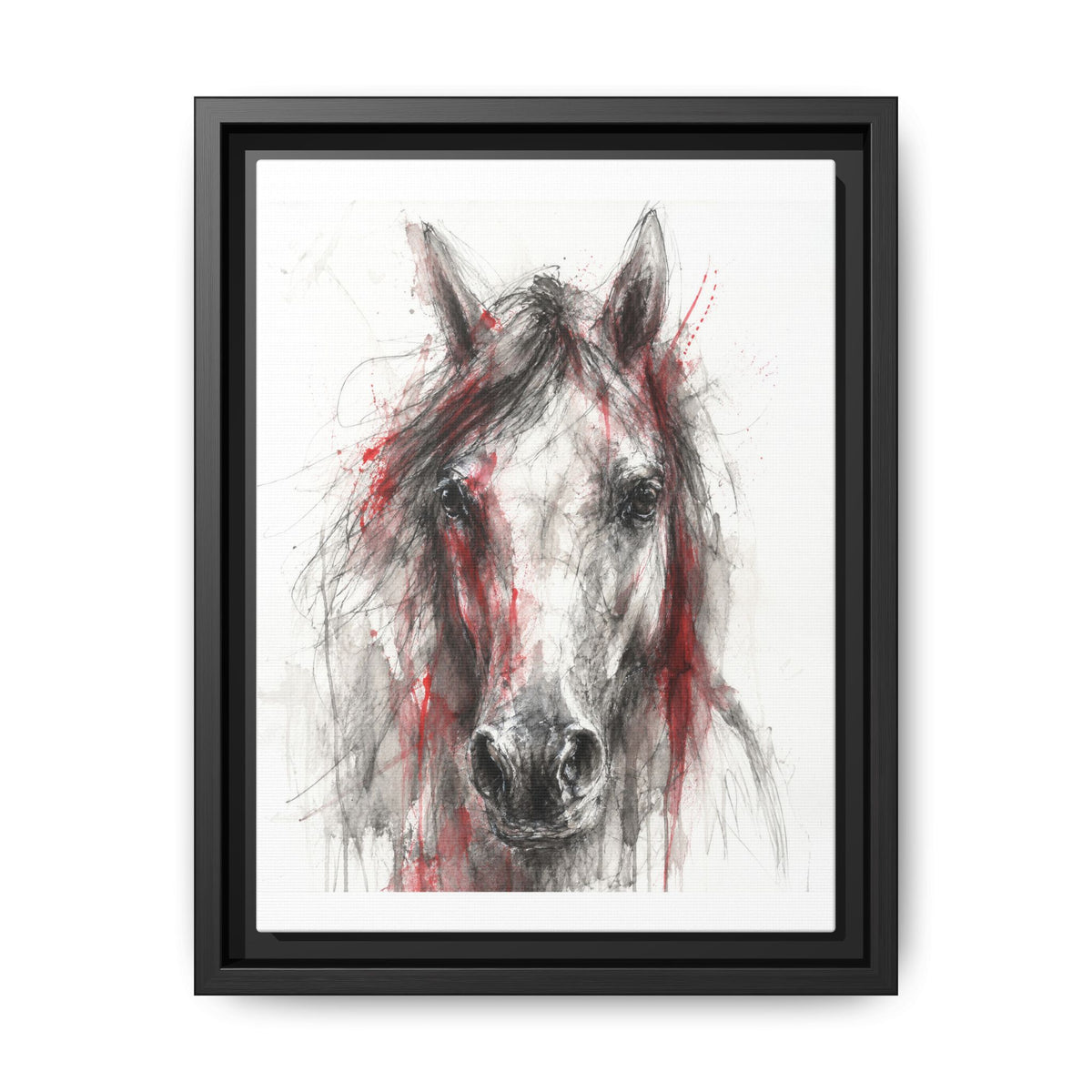 Scarlet Equus · Framed Canvas