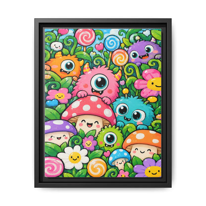 Monster Garden · Framed Canvas