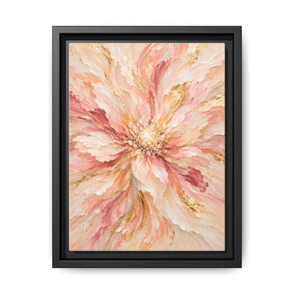 Blush Bloom · Framed Canvas