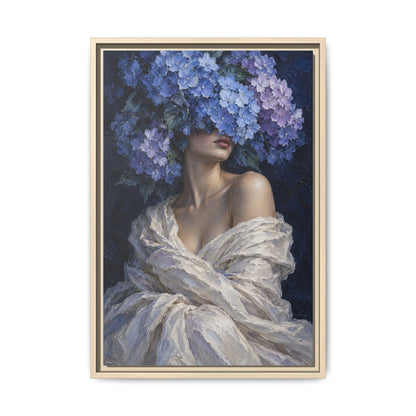 Hydrangea Blue · Framed Canvas
