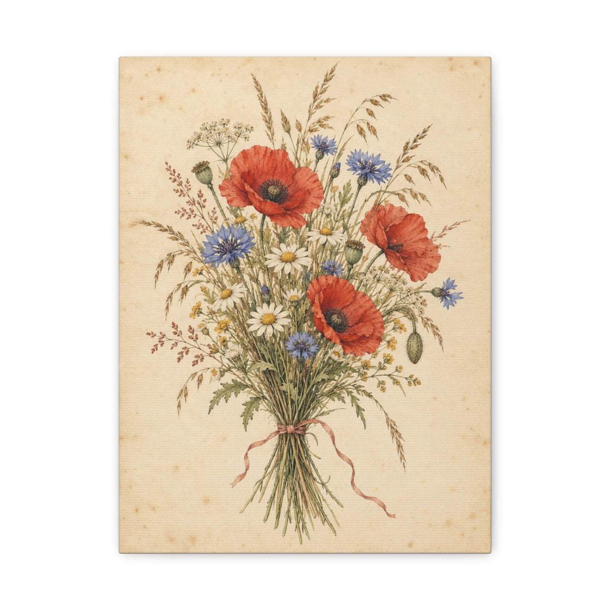 Wildflower Posy · Frameless Canvas