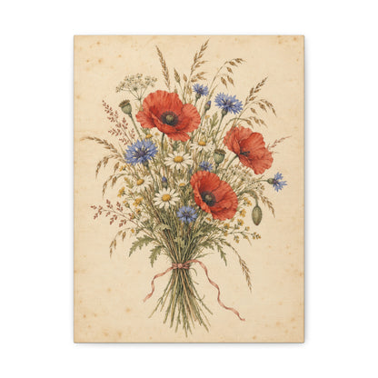 Wildflower Posy · Frameless Canvas