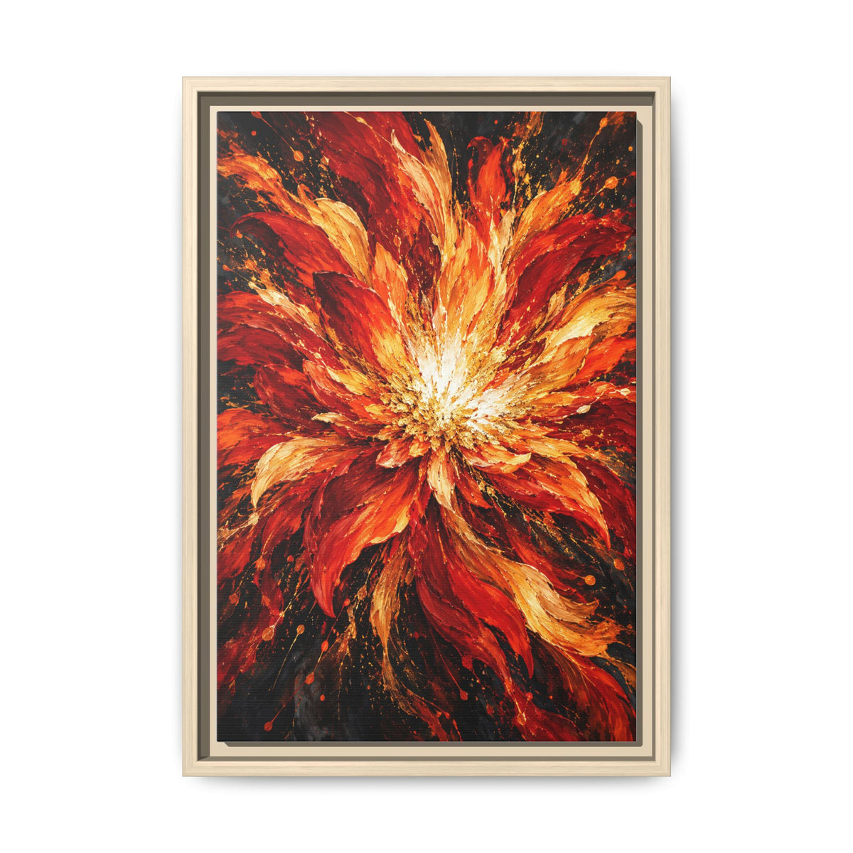 Phoenix Bloom · Framed Canvas