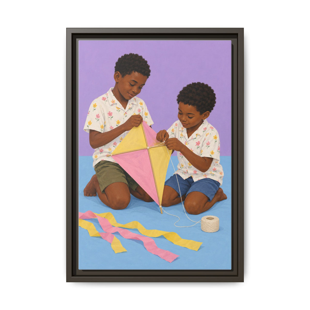 The Kite Makers · Framed Canvas