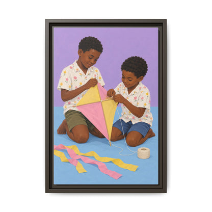 The Kite Makers · Framed Canvas