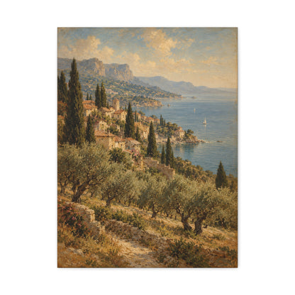 Riviera Afternoon · Frameless Canvas