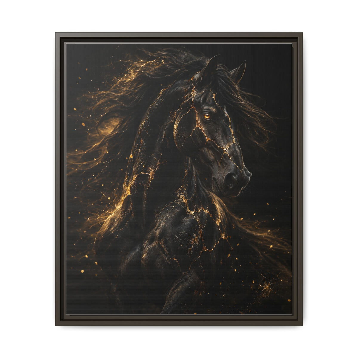 Equus Noctis · Framed Canvas