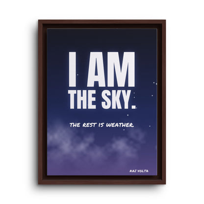I Am the Sky · Framed Canvas